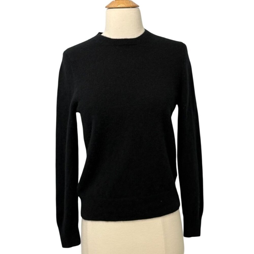 Quince Black Crewneck Sweater